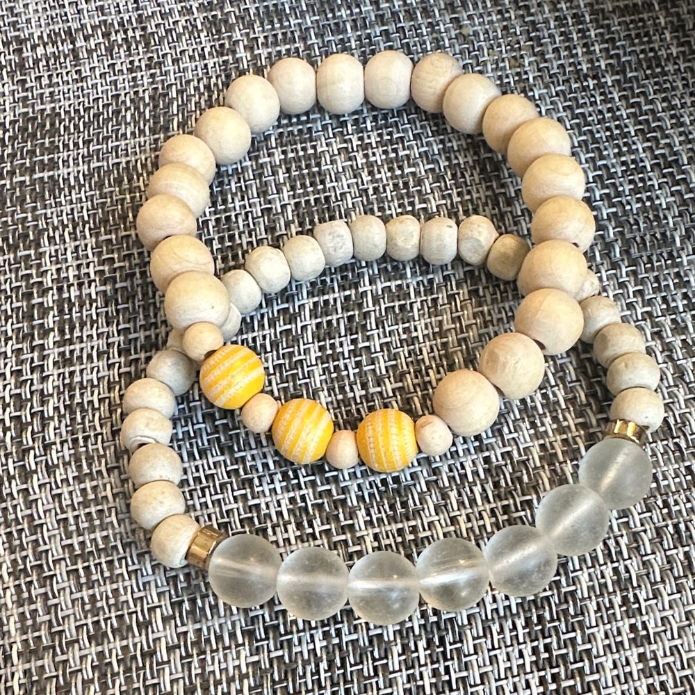 Natural Beaded Bracelet Set